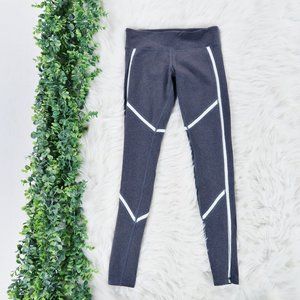 ALO Yoga Continuity Gray White Countour Leggings S